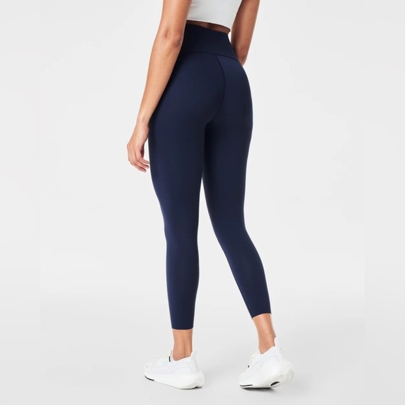 SPANX Pants - SPANXshape™ Booty Boost® 7/8 Leggings Navy Blue Size Medium